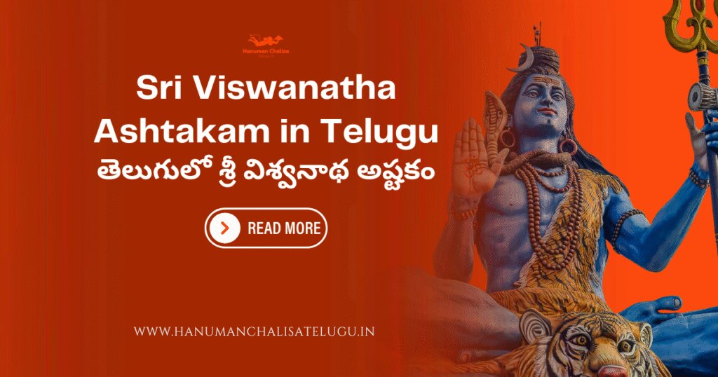 Sri Viswanatha Ashtakam in Telugu - తెలుగులో శ్రీ విశ్వనాథ అష్టకం